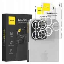 Spacecase Szkło na aparat QuickFit Camera iPhone 16 Pro/16 Pro Max white titan