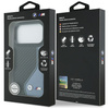 Etui BMW M Carbon Logo MagSafe do iPhone 17 Pro niebieski