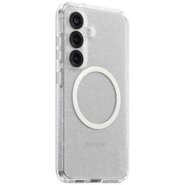 Etui CARE by PanzerGlass Flagship Urban   Combat Starlight White QI do Samsung Galaxy S25 przezroczysty