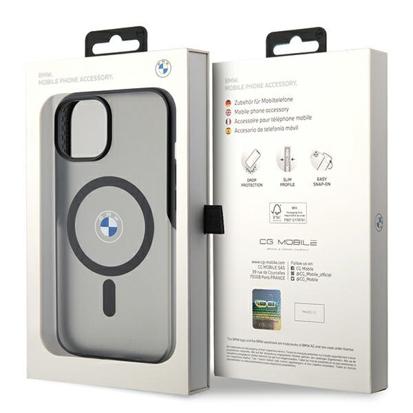 Etui BMW IML Signature MagSafe na iPhone 15 Plus / 14 Plus - czarne