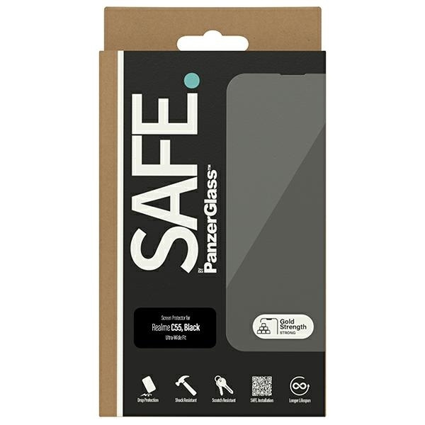 SAFE by PanzerGlass Realme C55 Screen Protection Ultra-Wide Fit czarny/black SAFE95495