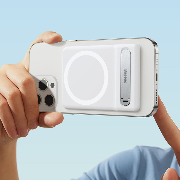 Baseus stojak składany z uchwytem magnetycznym biały (LUXZ010002)