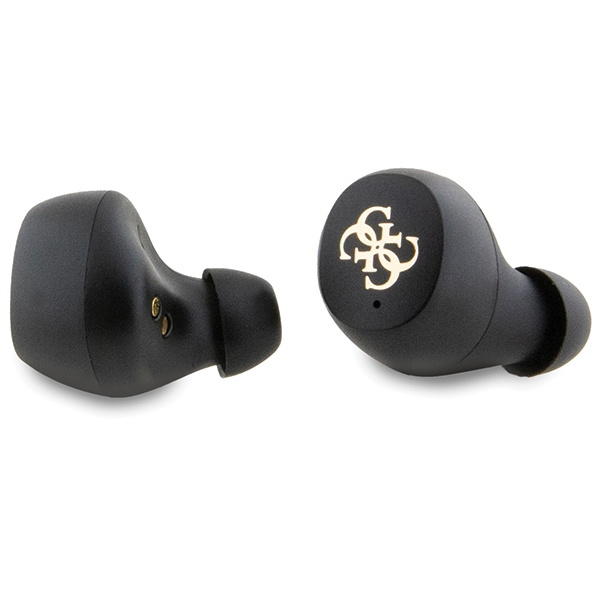 Guess słuchawki Bluetooth GUTWSP4EGKTWS + stacja dokująca ENC czarny/black 4G Metal