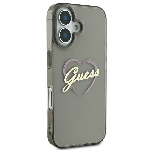 Guess GUHCP16MHCHGSPK iPhone 16 Plus6.7" czarny/black hardcase IML Heart