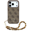 Etui Guess 4G Strap Triangle Logo        MagSafe do iPhone 17 Pro brązowy