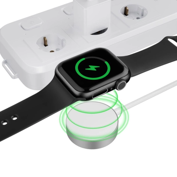 Tech-Protect UltraBoost Magnetic Inductive Charger with USB-C Connector for Apple Watch 1.2m - White