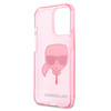 Karl Lagerfeld KLHCP13XKHTUGLP iPhone 13Pro Max 6,7" różowy/pink hardcase Glitter Karl`s Head
