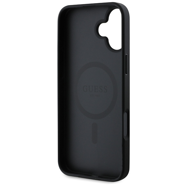 Guess GUHMP16MPSAHMCK iPhone 16 Plus6.7" czarny/black hardcase Saffiano Classic Logo MagSafe