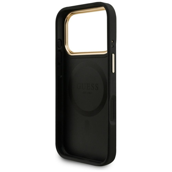 Etui Guess 4G z portfelem Magsafe do     iPhone 17 Pro czarny