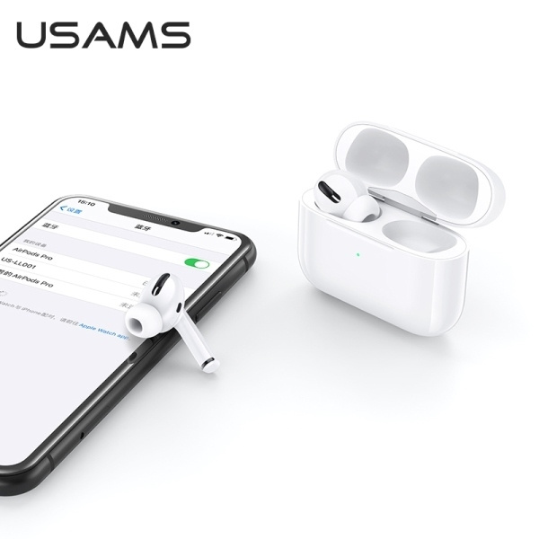 USAMS Słuchawki Bluetooth 5.0 TWS Emall Series bezprzewodowe biały/white BHUYM01 (US-YM001)