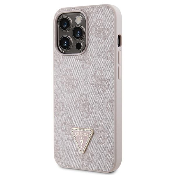 Guess GUHCP13LP4TDSCPP iPhone 13 Pro /13 6.1" różowy/pink hardcase Crossbody 4G Metal Logo