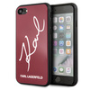Karl Lagerfeld KLHCI8DLKSRE iPhone 7/8SE 2020 / SE 2022 czerwony/red hard case Signature Glitter