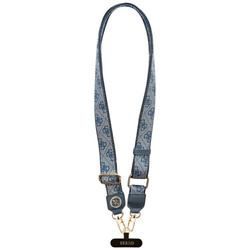 Uniwersalna smycz Guess Universal CBDY   4G Tether Patch Strass Metal Logo niebieski