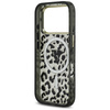 Etui Guess Leopard Glitter MagSafe do    iPhone 17 Pro Max czarny