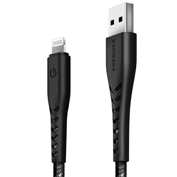 ENERGEA kabel Nyloflex USB - LightningCharge and Sync C89 MFI 1.5m czarny/black