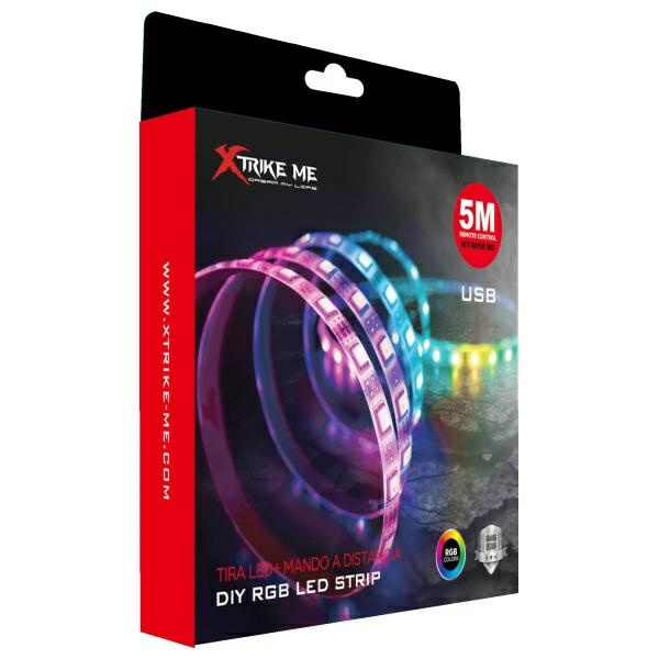 Taśma LED RGB z kontrolerem Bluetooth 5m XTRIKE ME HT-5050 B5