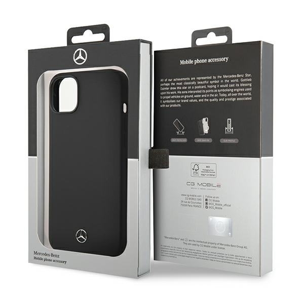 Mercedes Silicone Line MagSafe case for iPhone 14 Plus - black