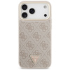 Etui Guess 4G Triangle Logo & Big Strap  Metal Buttons MagSafe do iPhone 17 Pro Max różowy