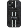 Etui Guess 4G Stripes z portfelem        Magsafe do iPhone 15 czarny