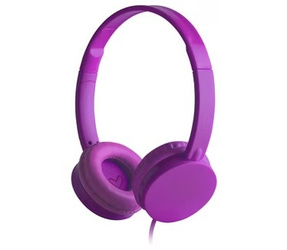 Energy Sistem grape-colored, over-ear headphones with 105 dB microphone, single 3.5 mm jack