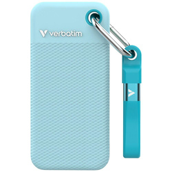 Dysk Zewnętrzny Verbatim Pocket SSD 2TB USB-C 3.2 gen.2 czarny-polarny niebieski 32325