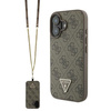 Guess GUHCP16SP4TDSCPW iPhone 166.1" brązowy/brown hardcase Leather Metal Logo Strass Crossbody