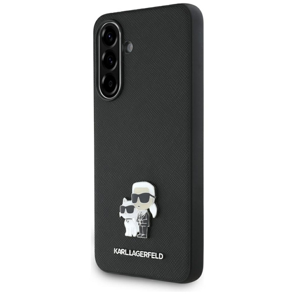 Etui Karl Lagerfeld Saffiano w/ K&C      Metal Logo do Samsung Galaxy A36 czarny