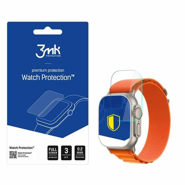 Szkło hybrydowe 3mk Watch Protection™ v. FlexibleGlass Lite na Apple Watch Ultra/Ultra 2