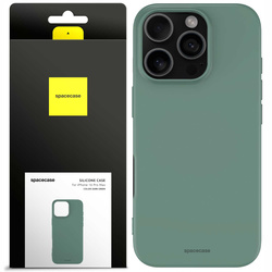 Spacecase Etui Silicone Case iPhone 16 Pro Max dark green