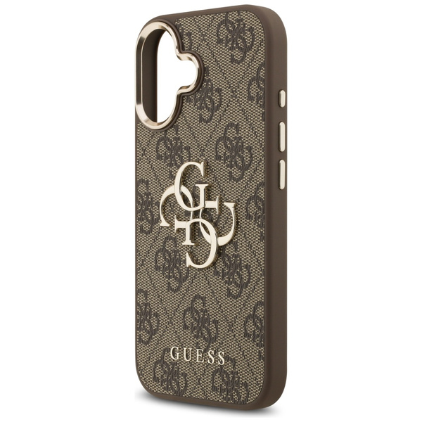 Etui Guess 4G Big 4G Classic Logo do     iPhone 17 brązowy złoty