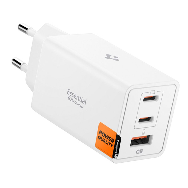 SPIGEN ESSENTIAL EE673EU 3-PORT NETWORK CHARGER 67W WHITE