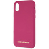 Karl Lagerfeld KLHCPXSLROG iPhone X/Xs hardcase fuksja/fushia Silicone