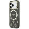 Etui Guess IML Peony Dot MagSafe do      iPhone 17 Pro czarny