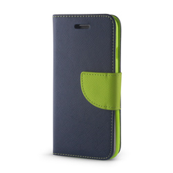 Etui Smart Fancy do Motorola Moto E22 granatowo-zielone