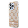 DKNY DKHMP15LHCPTSP iPhone 15 Pro6.1" różowy/pink hardcase IML Checkered Mono Pattern & Printed Stripes MagSafe