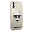 KARL LAGERFELD KLHCP12SCHTUGLGO IPHONE 12 MINI 5,4" ZŁOTY/GOLD HARDCASE GLITTER CHOUPETTE