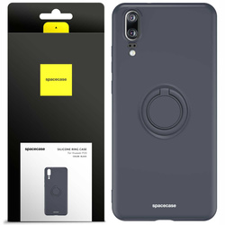 Spacecase Etui Silicone Ring Huawei P20 black