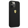 Etui Ferrari Silicone na iPhone 13 Pro Max - czarne