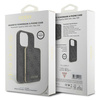 Zestaw Guess GUBPM5P15X4GEMGK iPhone15 Pro Max 6.7" hardcase + Powerbank 5000mAh MagSafe czarny/black 4G Metal Logo