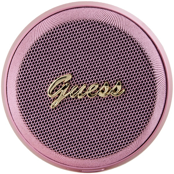 Guess głośnik Bluetooth GUWSC3ALSMPSpeaker Stand różowy/pink Magnetic Script Metal