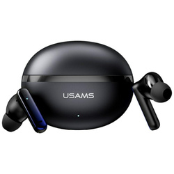 Słuchawki Bluetooth USAMS Echo E02 TWS ANC+ENC bezprzewodowe czarny
