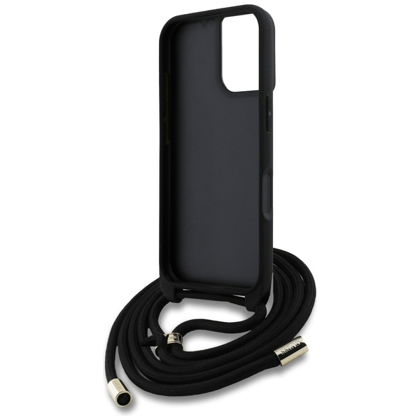 Etui Guess 4G Big Logo Cord Stap         Crossbody do iPhone 16 Plus brązowy