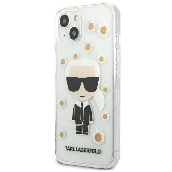 KARL LAGERFELD KLHCP13MHFLT IPHONE 13 / 14 / 15 6,1" PRZEZROCZYSTY/TRANSPARENT FLOWER IKONIK KARL