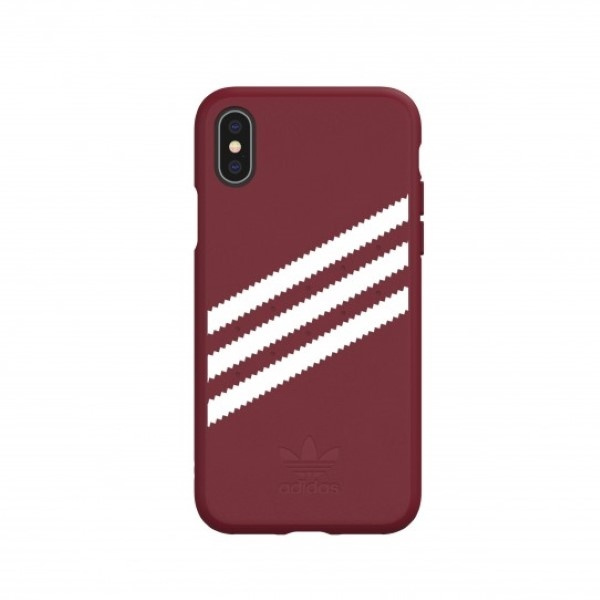 Adidas OR Moulded PU Suede iPhone X/XSburgundowy/collegiate burgundy 33282