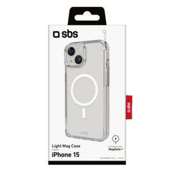 SBS Rigid etui z MagSafe dla iPhone 15 przeźroczyste