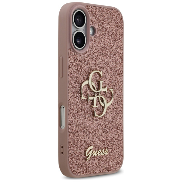 Etui Guess Fixed Glitter Big 4G do       iPhone 17 różowy