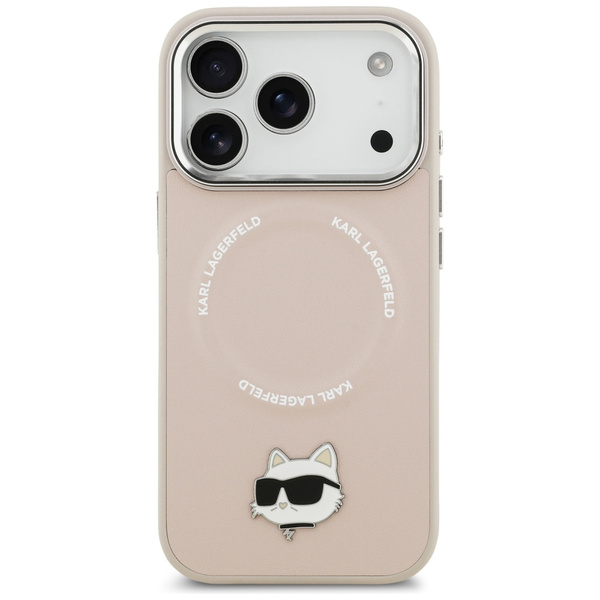 Etui Karl Lagerfeld Choupette Pin        MagSafe do iPhone 17 Pro Max różowy