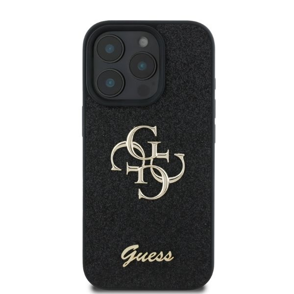 Guess GUHCP16LHG4SGK iPhone 16 Pro6.3" czarny/black hardcase Fixed Glitter Big 4G