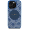 Etui Guess 4G Circle Classic Logo        MagSafe do iPhone 16 Pro Max niebieski