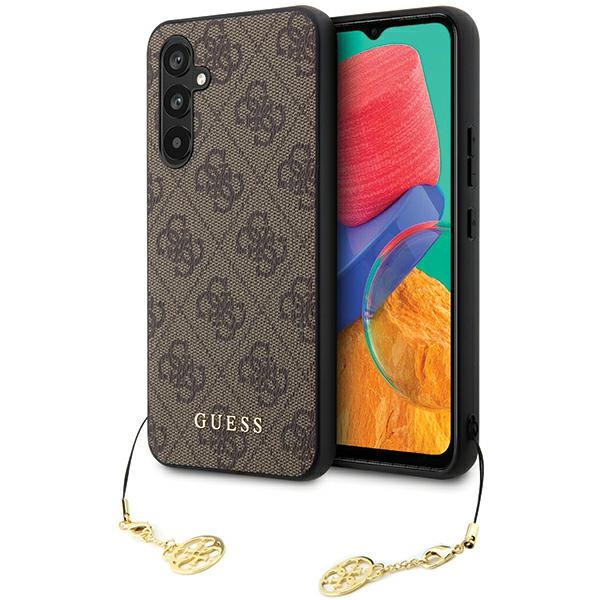 Guess GUHCS23FEGF4GBR S23 FE S711brązowy/brown hardcase 4G Charms Collection
